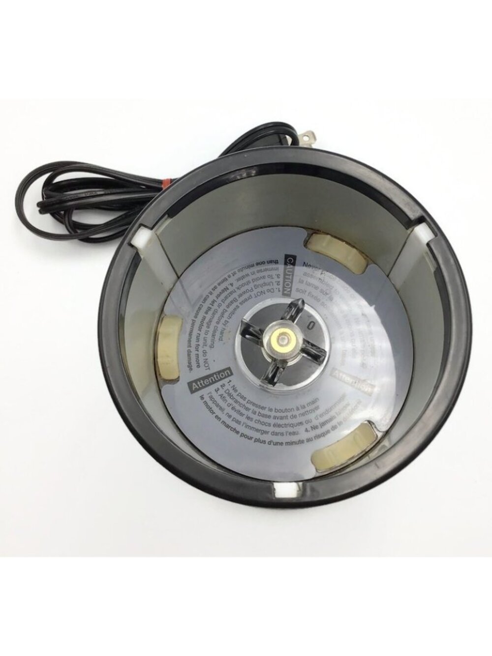 Magic Bullet Model MB1001 Blender Motor Replacement Base Only Silver Black - Picture 6 of 11